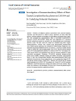 發表於 Food Science of Animal Resources，熱滅型植物乳酸菌 LM-1004 體質調整作用的機制研究